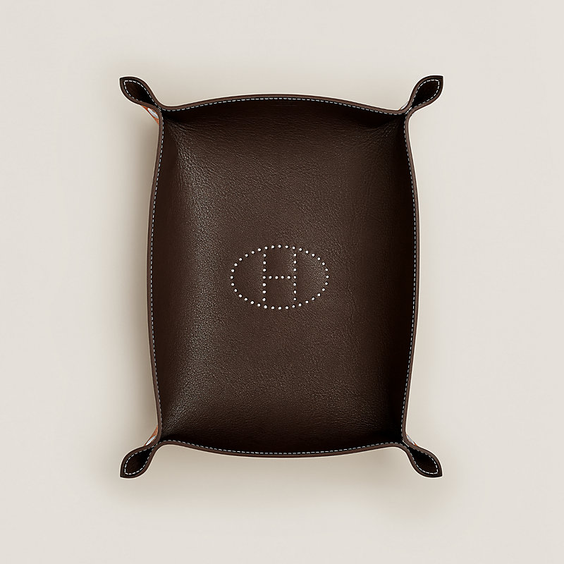 ◎ 希少 HERMES エルメス トレイ トレー ブラウン Mises et Relances Desk mail tray | Hermès USA